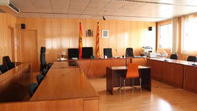 Sala de una de las dos secciones penales de la Audiencia Provincial de Tarragona. Foto: Lluís Milián/DT