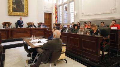 Imagen del pleno celebrado ayer en el Ayuntamiento de Reus. Foto: Pere Ferré