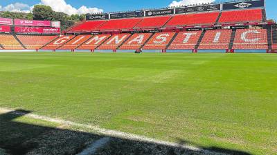 El campo del Nàstic está en zona inundable. Foto: DT