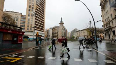 Se pueden acumular 40 litros por metro cuadrado en 30 minutos. Foto: Pere Ferré/DT