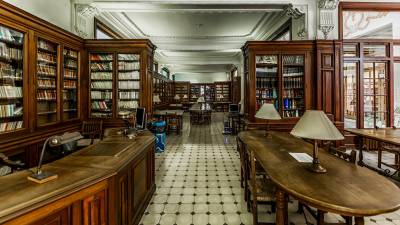 La biblioteca es uno de los espacios más emblemáticos del CdL. Foto: JOSEP MARIA TUSET/FONS DEL CENTRE