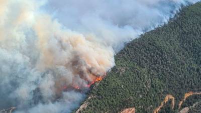 Imagen de Agents Rurals del incendio de Cabacés.