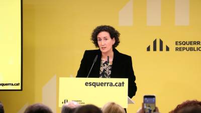 La secretària general d’ERC amb funcions de presidenta, Marta Rovira. Foto: ACN