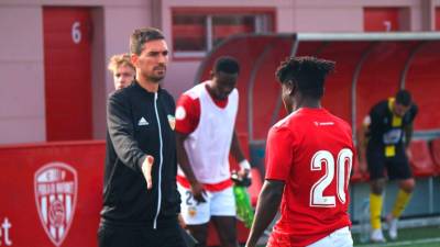 El entrenador tortosino Alex Accensi llegó al Nàstic hace tres temporadas y ha pasado por el Cadete A, Juvenil B, Juvenil A y ahora, el filial del Nàstic. Foto: Nàstic