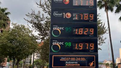 El precio del carburante acumula cinco meses de subidas en Tarragona. Foto: Alfredo González