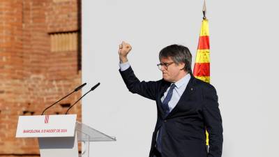 Carles Puigdemont ha tornat a la seva residència a Waterloo (Bèlgica). Foto: EFE