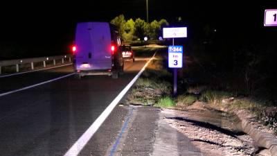 En este punto de la carretera se ha registrado el accidente mortal. Foto: ACN