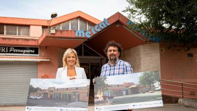 Montse Adan y Dani Milà, el pasado 12 de septiembre en el Mercat de Torreforta. Foto: Mercats