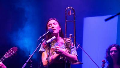 La cantante y trombonista Rita Payés en una anterior edición del Fesival Terrer. Foto: Cedida