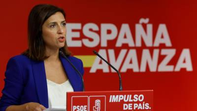 La portaveu del PSOE Esther Peña. Foto: EFE