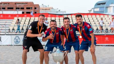 El Levante se proclamó campeon de España en Cádiz. foto: Levante UD