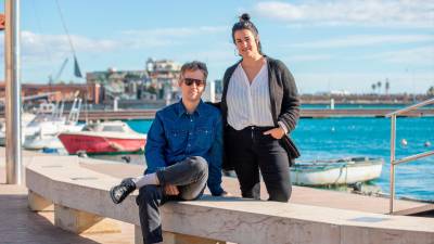 El director Enrique Buleo y la productora Sandra Mora estuvieron ayer en Tarragona. FOTO: MARC BOSCH