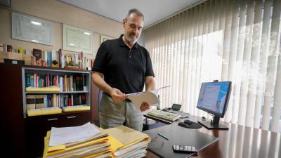 Eusebi Campdepadrós, ayer en su despacho. Foto: Pere Ferré