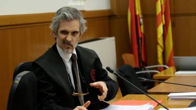 El abogado de la defensa Cristobal Martell, durante la vista del recurso del caso Dani Alves. FOTO: EFE