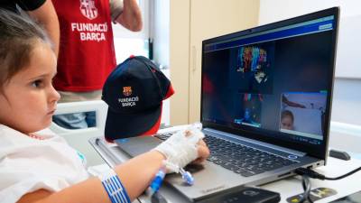 Este proyecto permite que los niños visiten el interior del Museu del club azulgrana. Foto: Cedida