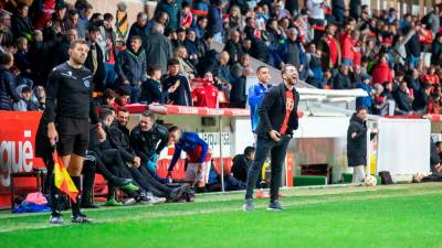 Dani Vidal dio con la tecla e hizo volar al Nàstic frente a la Gimnástica Segoviana. foto: marc bosch