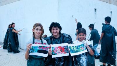 El mural estará lleno de color y detalles para reivindicar un barrio más limpio y más verde. foto: alba mariné