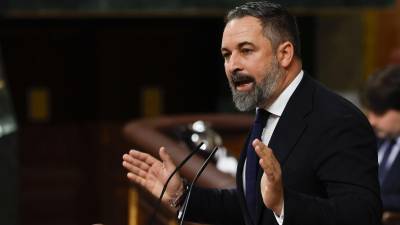 El líder de Vox, Santiago Abascal. Foto: EFE