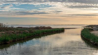 La unión de la Bassa de les Olles con el Mediterráneo. Foto: Santi García