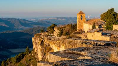 Visión de Siurana y la Serra del Montsant desde el castillo. FOTO: S. García