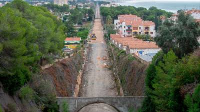 Imagen exterior del túnel de Sant Gaietà, en el municipio de Roda de Berà. foto: Marc Bosch