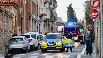 Un vehículo de la Guàrdia Urbana durante un servicio. Foto: Marc Bosch