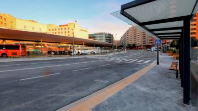 Estado de las obras de la estación de Battestini. foto: Àngel Ullate