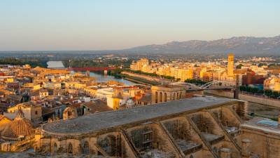 Vista de Tortosa desde el castillo de La Suda. FOTO: S. García