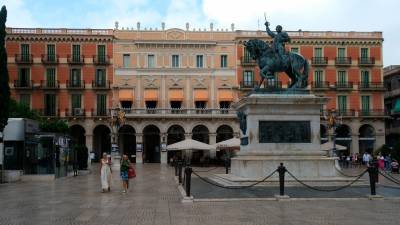 La Plaça Prim de Reus. Foto: Fabián Acidres/DT