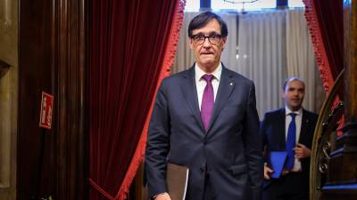 El presidente de la Generalitat, Salvador Illa, entrando al Parlament. Foto: ACN