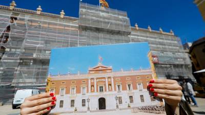 Así quedará la nueva fachada del Ayuntamiento de Tarragona. Foto: Pere Ferré