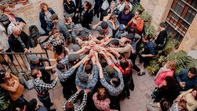 Durante L’Embutada también se celebran Castells. FOTO: Jordina Moix