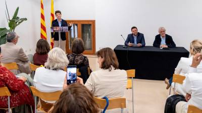 El premiat, a la Casa Canals. Foto: Aj. de Tarragona