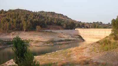 El estado que presentaba el pantano de Riudecanyes el pasado mes de julio. Foto: Alba Mariné