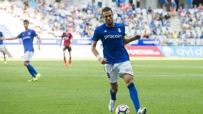 El delantero del Oviedo Michu, durante un partido de esta temporada. Foto: La Nueva España