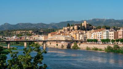 El castillo de Tortosa, el municipio y el Pont de l’Estat. FOTO: S. García