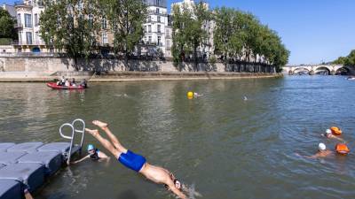 El Río Sena será protagonista en los JJOO de París 2024. Foto: EFE