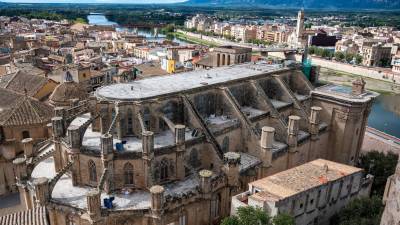 La catedral de Tortosa sigue inacabada. Foto: cedida