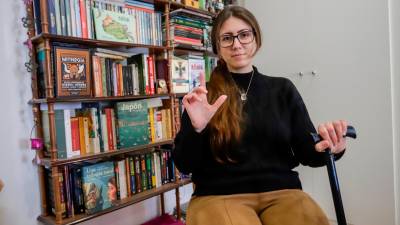 Yaiza Páez, paciente de ELA residente en Tarragona. Foto: Marc Bosch