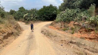 Estado actual del cruce del Camí de la Selva con la riera. FOTO: Alfredo González