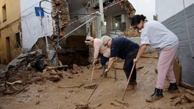 El municipio valenciano de Chiva es uno de los más afectados por la DANA. Foto: EFE