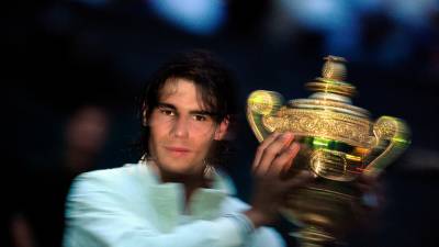 Rafa Nadal, cuando ganó su primer Wimbledon en 2018. FOTO: EFE