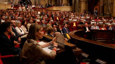 Imagen del pleno de esta semana en el Parlament de Catalunya. Foto: ACN