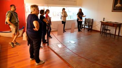 Una de las visitas del Reus Ocult en el museo de las claretianas, en 2022. Foto: A. Mariné