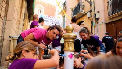 Vecinos celebrando la Pilon’s Parade en 2023. Foto: DT