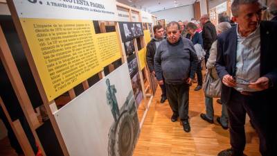 Inauguració de l’exposició ‘Pagesos contra Franco’ al Museu Terra de l’Espluga de Francolí. Foto: Marc Bosch