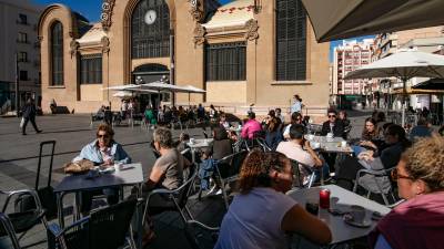 La plaza Corsini, una de las más concurridas de la ciudad. Foto: Àngel Ullate