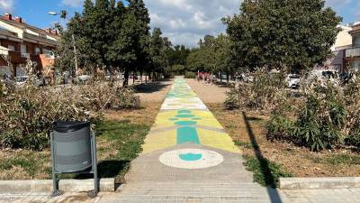 El paseo que será denominado ‘Jardins de Carmina Pozuelo Blanco’. FOTO: Alfredo González