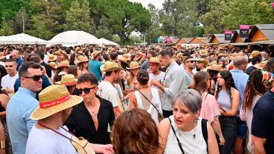 El sábado por la tarde fue el momento de máxima afluencia en la Reus Viu el Vi, con el Parc Sant Jordi al completo. FOTO: Alfredo González