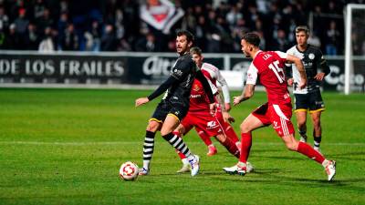 El Nàstic despidió el año en Salamanca. FOTO: Manuel Laya